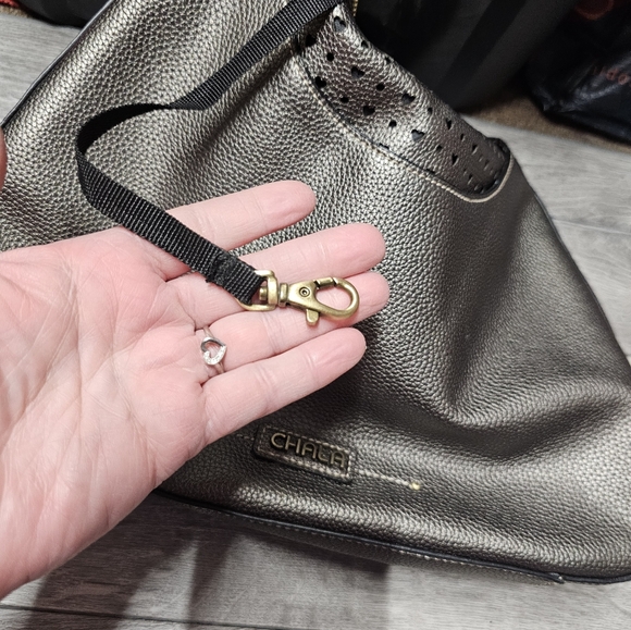 Chala HOBO Pewter Convertible Bag EUC - Picture 11 of 12